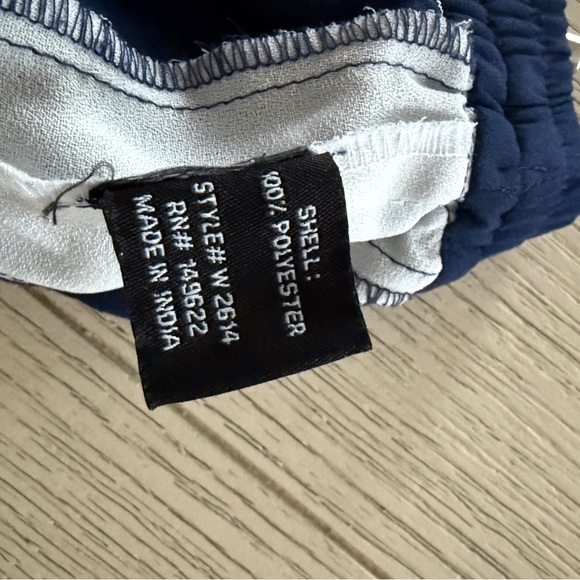 Walter Baker Navy Track Pants with White Side Stripes size S/M - Picture 4 of 7